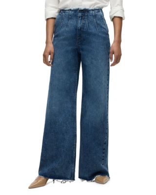 Hudson - High Rise Wide Leg Jeans in Mallorca