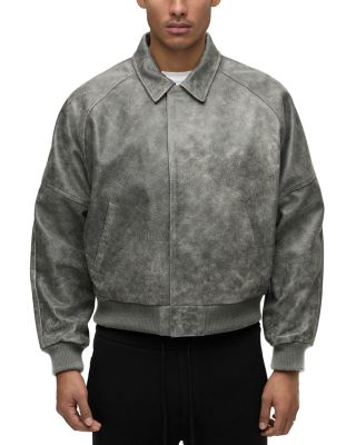 Hudson - Zip Front Suede Bomber Jacket