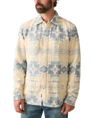 Faherty - DGF Surf Flannel Geo Print Button Down Shirt