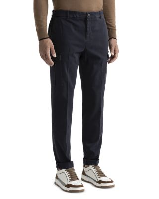 Peserico - Cotton Blend Regular Fit Cargo Chino Pants