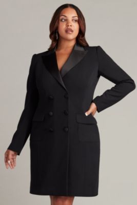 Plus McKay Double-Breasted Coat Dress