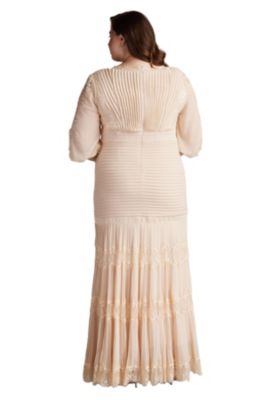 Plus Nyssa Bishop Sleeve Gown