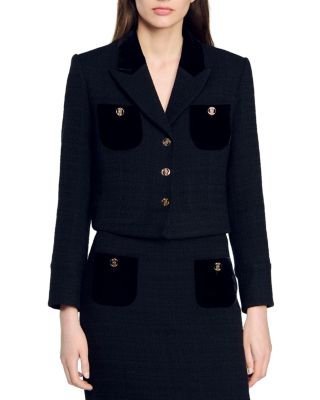 Sandro Vic Cropped Blazer