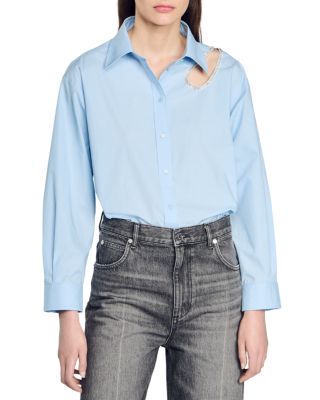 Sandro - Nuage Embellished Shirt