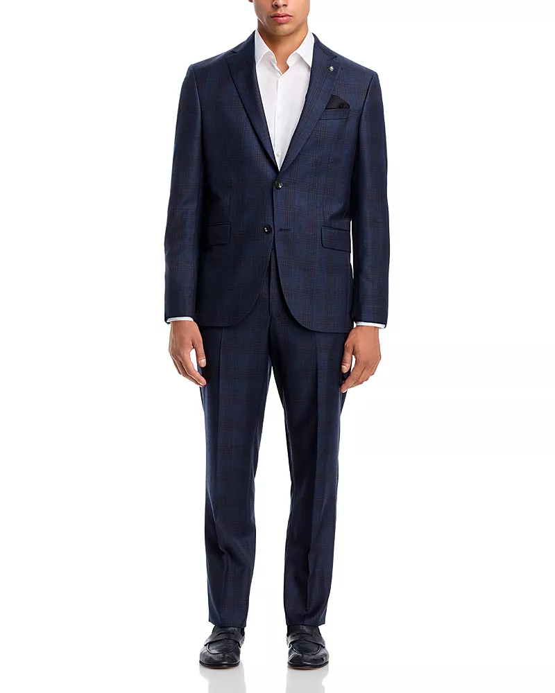 Jack Victor Plaid Regular Fit Suit