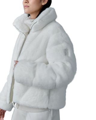 Anik Brushed Faux Fur Down Jacket