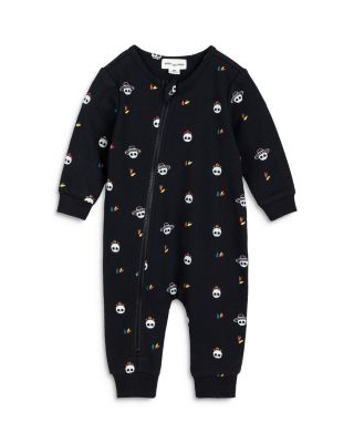 Miles The Label - Boys' Glow in the Dark Calavera Print Coverall - Baby