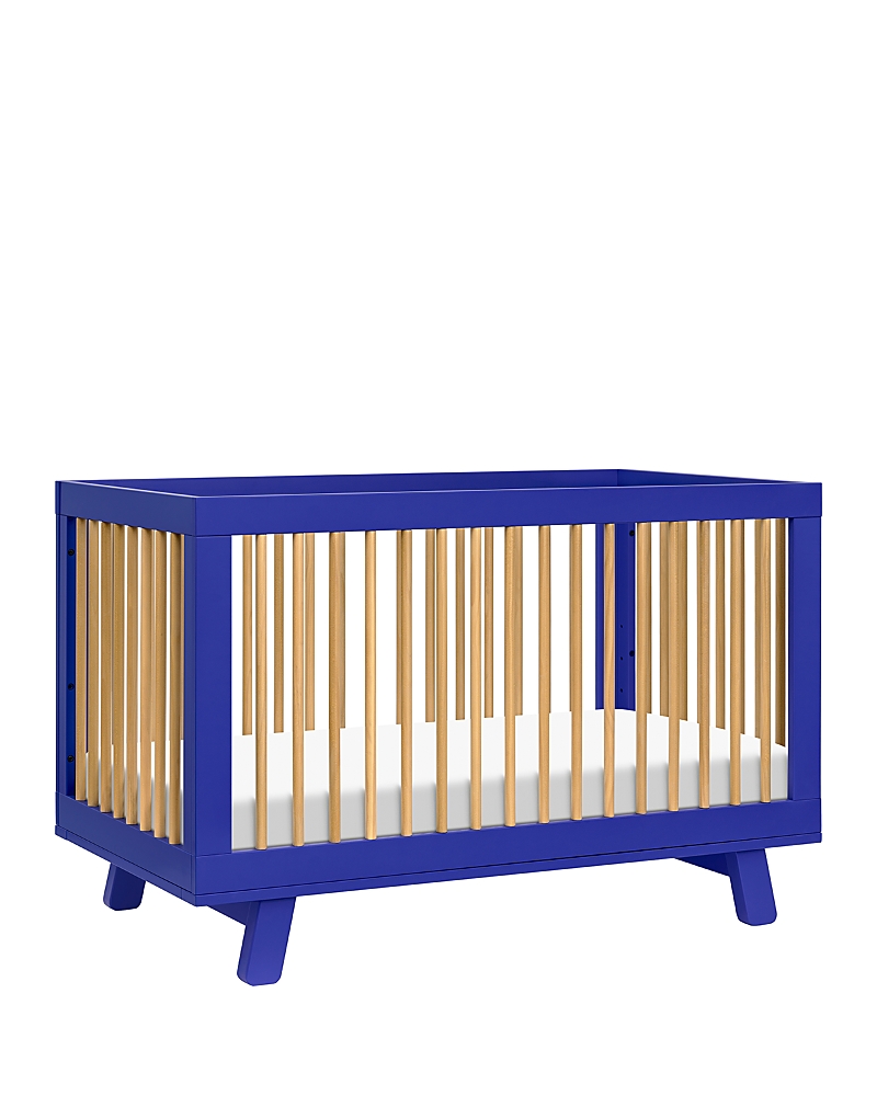 Babyletto Hudson 3-in-1 Convertible Crib In Cobalt And Honey