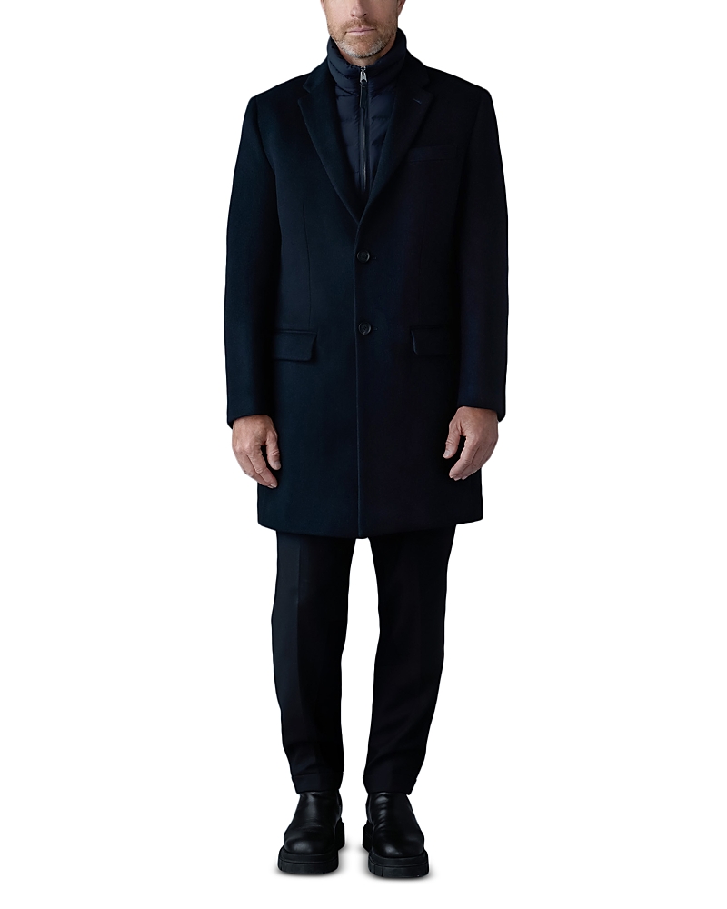 Mackage 3-in-1 Wool Coat With Removable Down Liner In Black