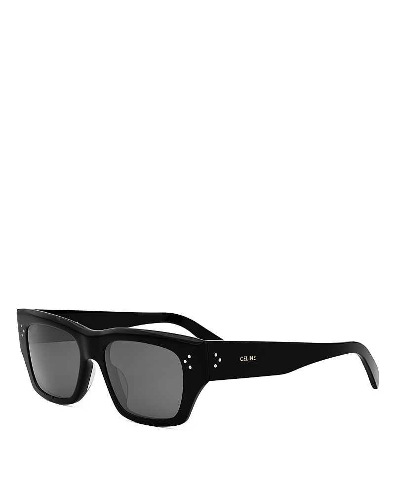 Celine 3 Dots Polarized Grey Square Ladies Sunglasses Cl40297u 01d 53 In Black/smoke