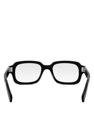 CELINE 3 Dots Black Rectangular Eyeglasses, 51mm | Bloomingdale's