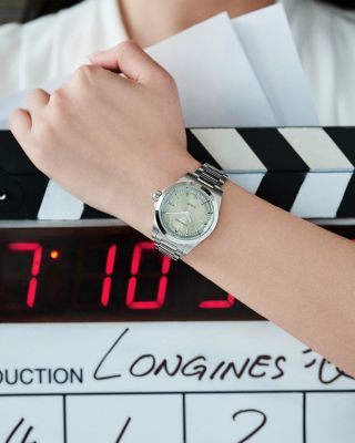 Conquest Sunray Green Watch, 34mm