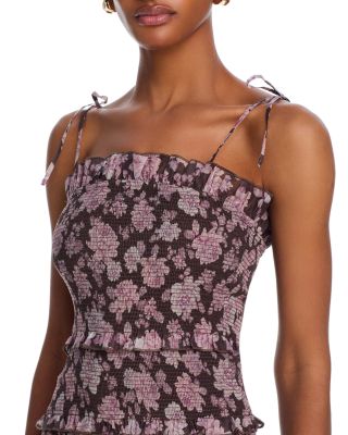 Smocked Geranium Dress 