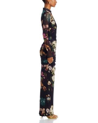 Lexington Floral High Neck Gown
