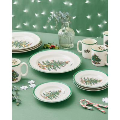 Christmas Tree 12-Piece Dinnerware Set, Service for 4