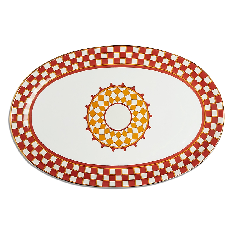 La Doublej Oval Platter In Mattone