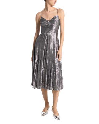 Michael Kors Collection - Crushed Metallic Midi Dress