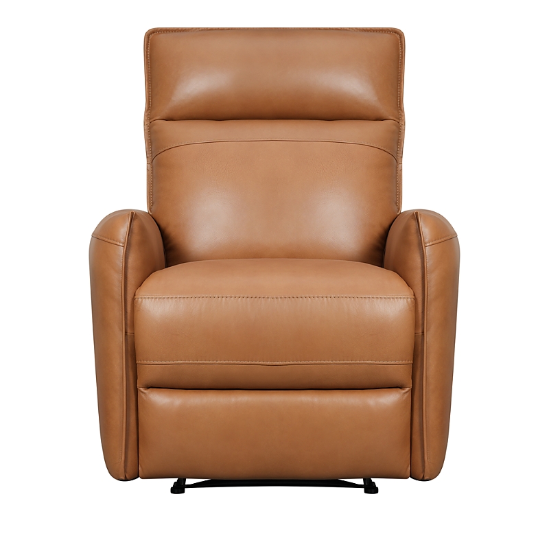 Bloomingdale's Violino Kelli Power Leather Recliner In Zen Caramel