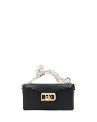 Lanvin Nano Pencil Cat Leather And Rhinestone Bag