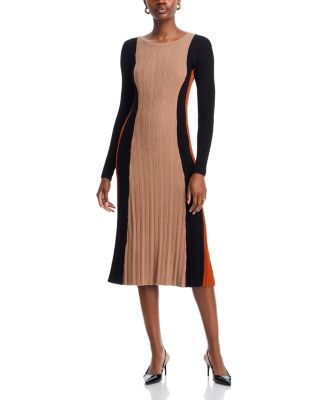 Color Block Rib Dress