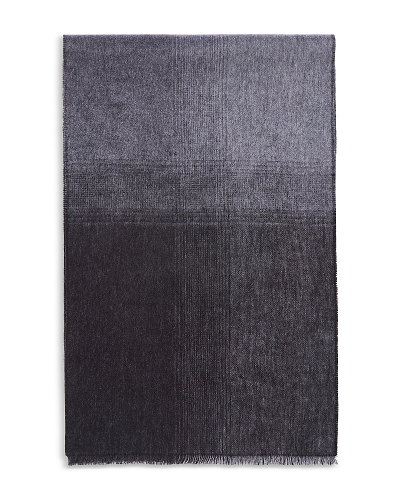 Bloomingdale's The Men's Store At Ombre Block Scarf - Exclusive In Charcoal