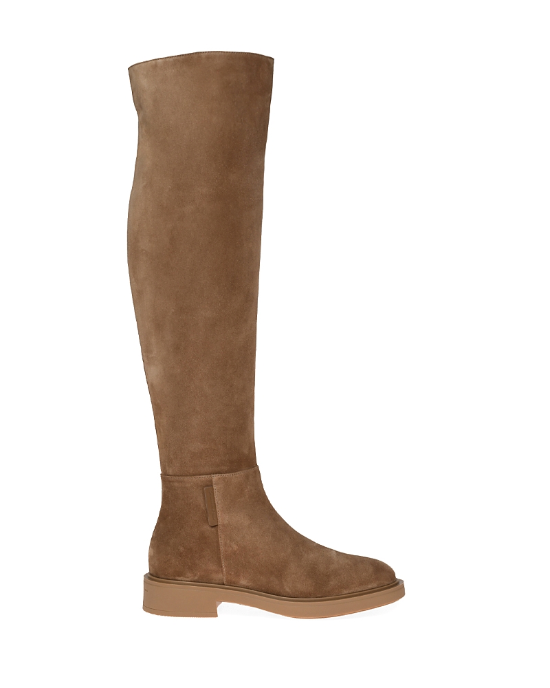 Gianvito Rossi Suede Over-the-knee Boots In Brown