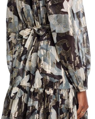 Jenson Metallic Silk Dress