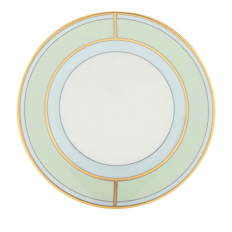 Ginori 1735 Porcelain Colonna Diva Verde Coffee Saucer In Verde
