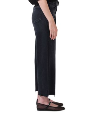 Lyra High Rise Cropped Wide Leg Jeans in Medallion