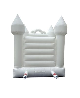  White Inflatable Without Blower Foot - Big Inflatable Bouncer House Castle Unit for Weddings - Jumphouse for Photo Shoots for Kids