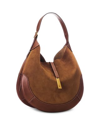 Polo ID Large Suede Shoulder Bag