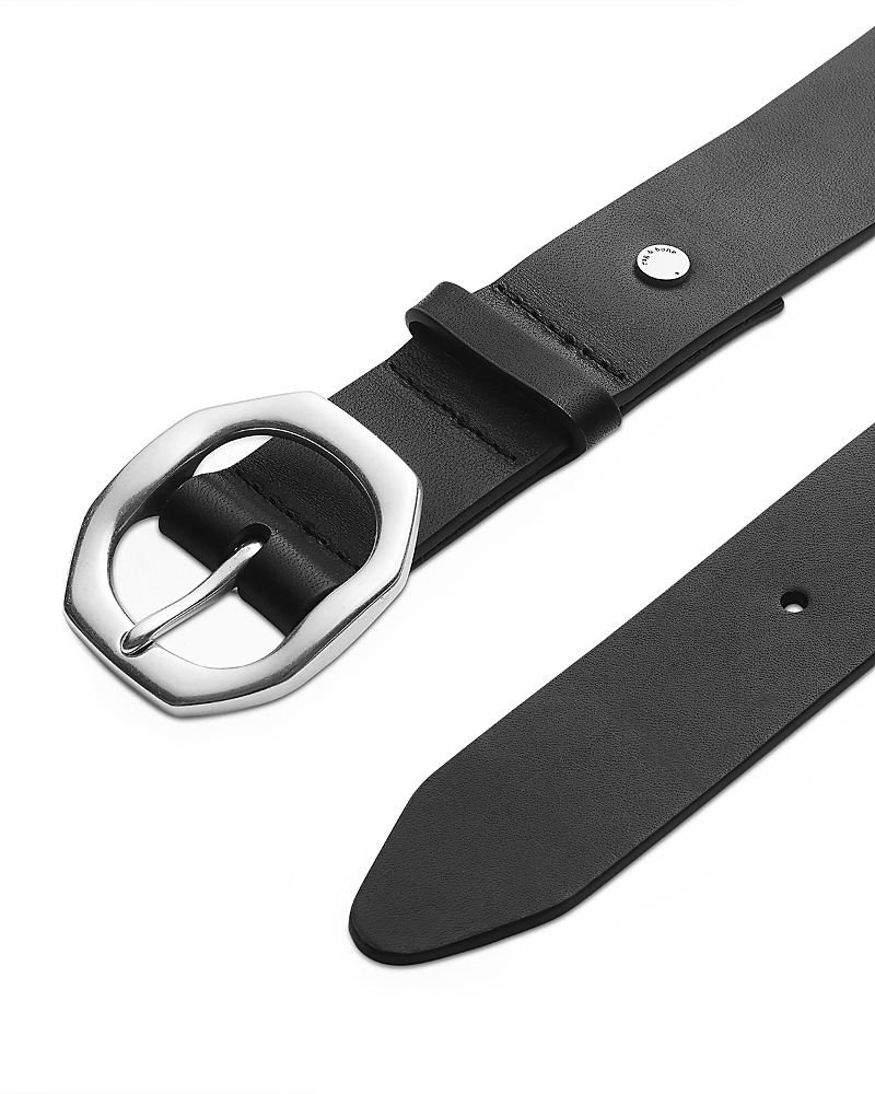 Rag & Bone Audrey Leather Belt In Black