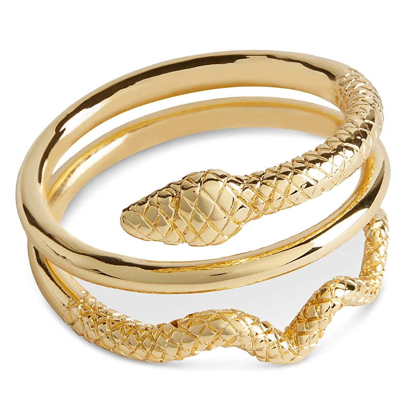 L'objet Serpent Napkin Rings Jewels, Set Of 4 In Gold