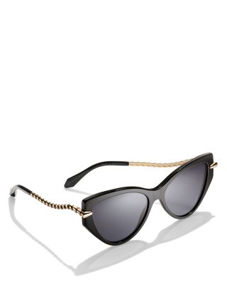 Serpenti Cat Eye Sunglasses, 56mm