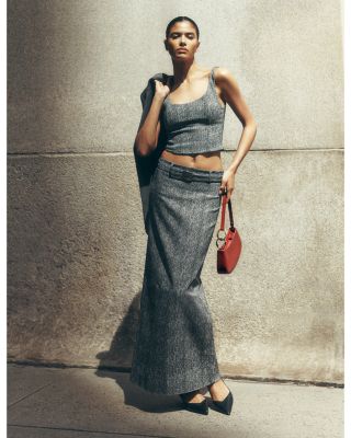 Wells Herringbone Corset Top