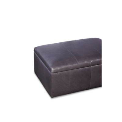 Auburn Medium Rectangle Leather Ottoman