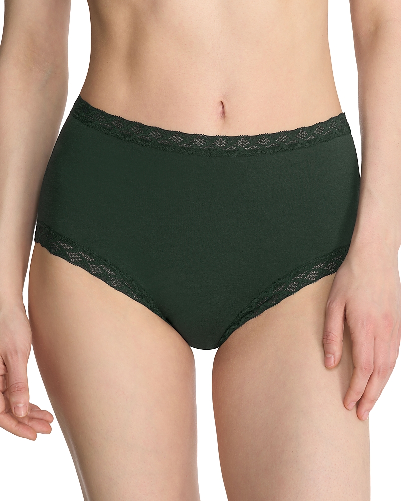 Natori Bliss Stretch Cotton Full Briefs In Dark Forest
