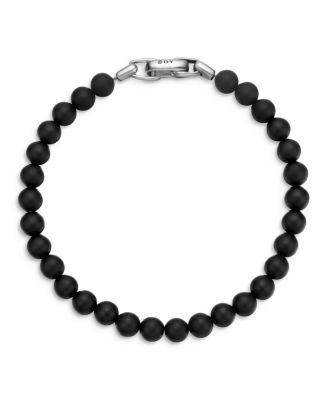 Men&#39;s Spiritual Beads Bracelet with Black Onyx