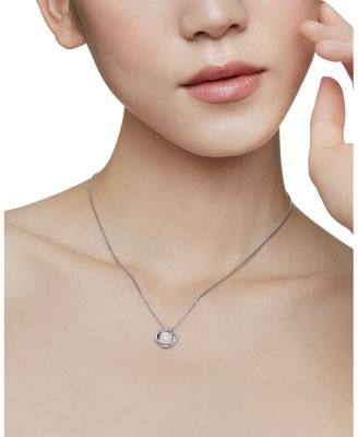 Infinity Pendant Necklace with Diamonds