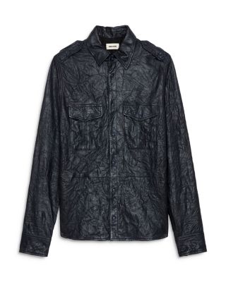 Taska Cuir Froisse Leather Shirt 