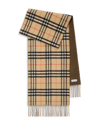 Reversible Check Cashmere Scarf
