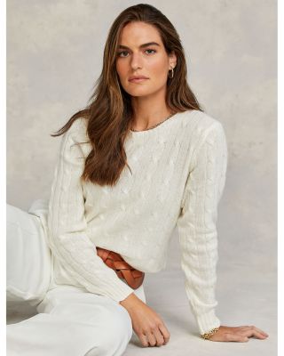 Cable Knit Cashmere Sweater