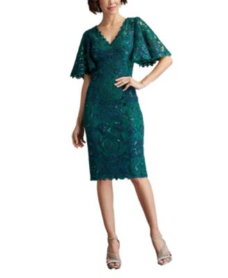 【TADASHI SHOJI】 Sequin Embroidered Flutter Sleeve Dress Leya Sequin Embroidered Flutter Sleeve Dress | Tadashi Shoji