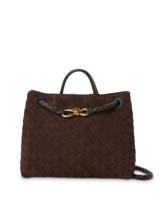 Bottega Veneta Medium Andiamo Intrecciato Leather Shoulder Bag