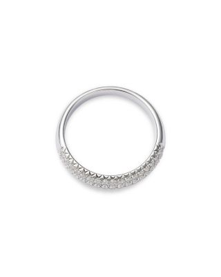 Diamond Pav&eacute; Band in 14K White Gold, 0.50 tcw 
