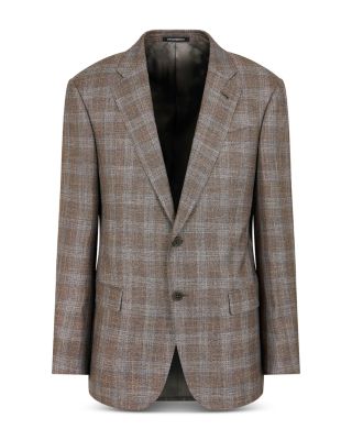 Plaid Single Breasted Blazer