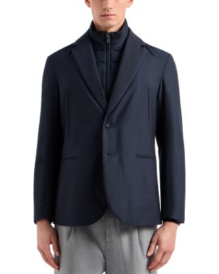 Emporio Armani - Travel Essentials Blazer with Detachable Padded Dickie Jacket