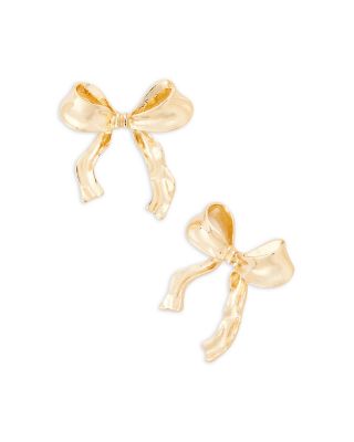 AQUA - Bow Drop Earrings - Exclusive