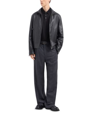 Cotton Jersey Diamond Jacquard Regular Fit Polo Shirt