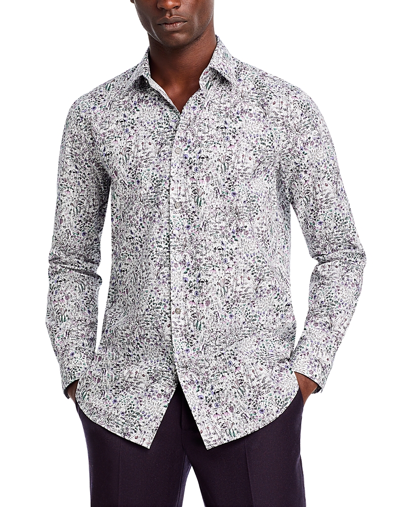 PAUL SMITH GARDEN PRINT SLIM FIT SHIRT
